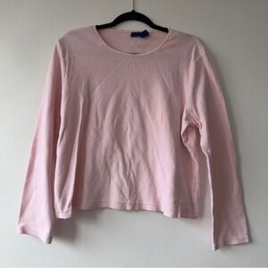 Basic Editions Soft Light Pink Long Sleeve Crewneck